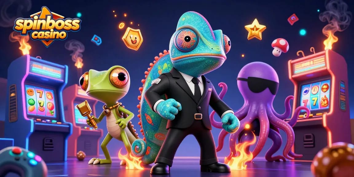 Spielen Sie im spinboss casino mit einem geheimen Agenten, der sich in der Farbenwelt der Casinospiele zeigt.