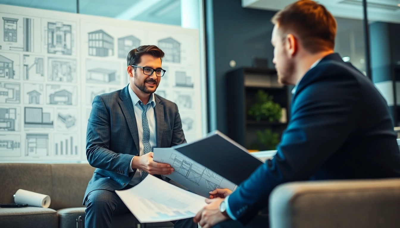 Headhunter Ingenieure in professionellem Gespräch mit Ingenieurkandidaten im modernen Büro.