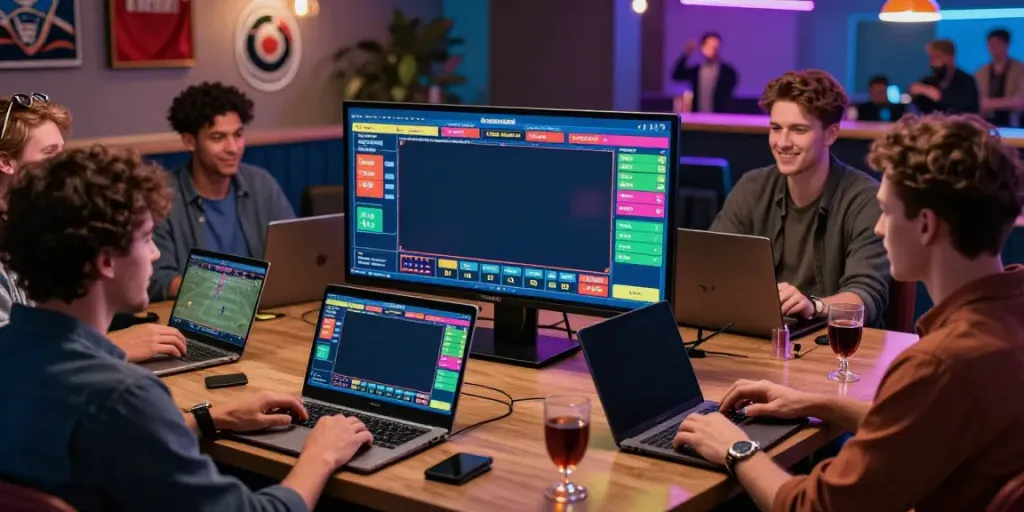 Exciting sports betting at UK88 featuring live matches and enthusiastic gamblers.