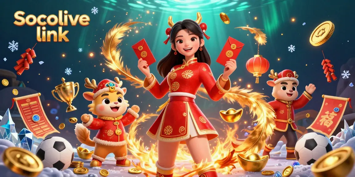 Enhance your gameplay with Socolive link featuring sports betting elements and vibrant characters.