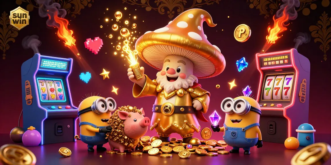 Experience golden wins at Sun Win with an enchanting wizard turning treasures to gold while gaming.