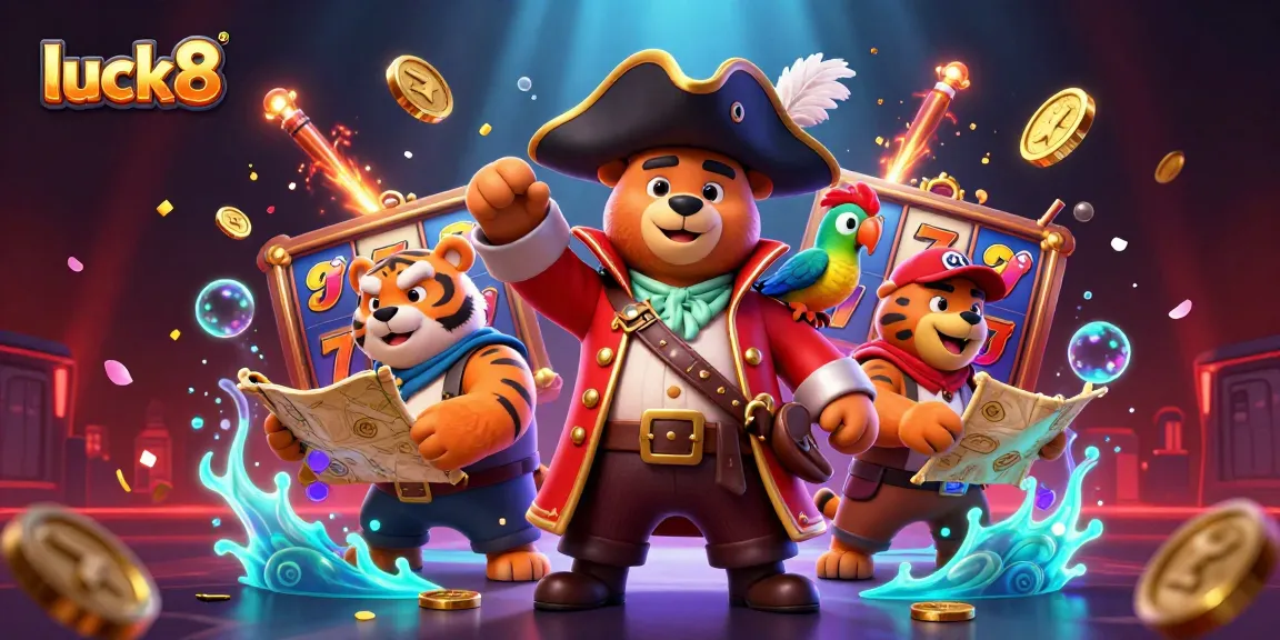 Engage in exciting gameplay at luck8 with pirate-themed characters and thrilling slot reels.