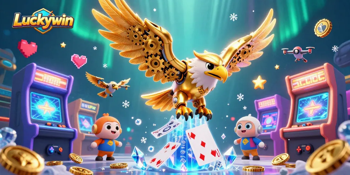 Experience exciting gaming adventures with Luckywin's vibrant, colorful casino atmosphere.