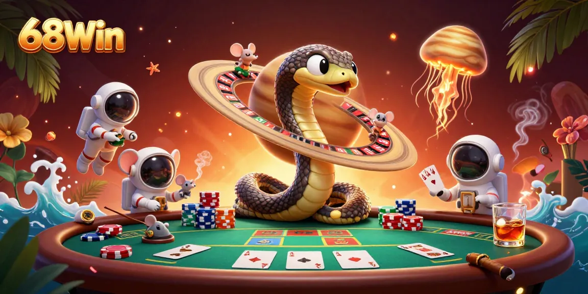 Bet on casino games with vibrant characters in the 68Win's dynamic universe